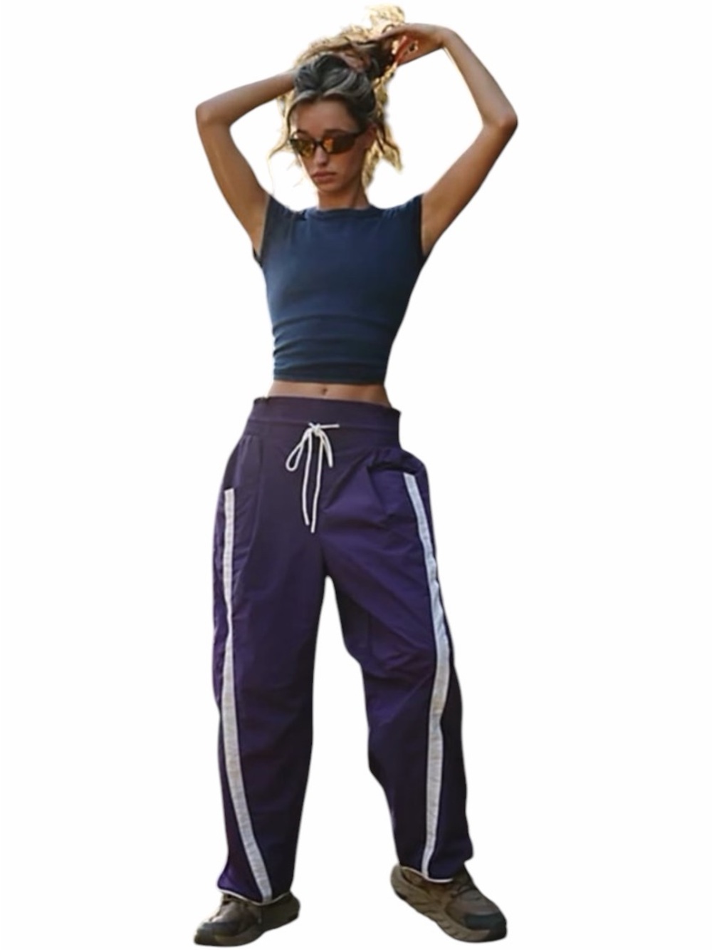 Free People Movement Champ Is Here Pants In Amethyst Size Large